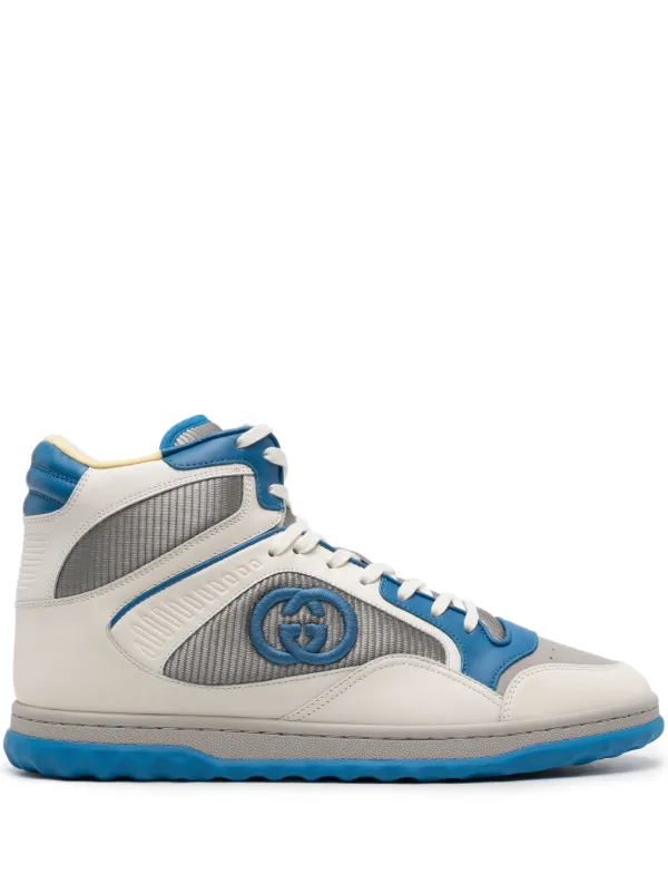 Gucci Mac80 high top Leather Sneakers Grey FARFETCH CA