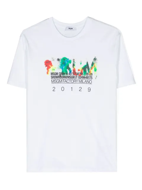MSGM Kids graphic-print cotton T-shirt