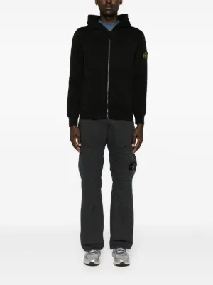 ストーンアイランド コットン ニット ジップ ナイロン パーカー 異素材 S STONE ISLAND】【イタリア製】【トップス】ストーンアイランド