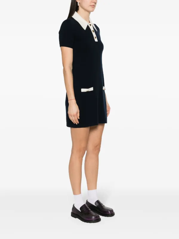 Miu Miu fine-knit Cashmere Dress | Blue | FARFETCH