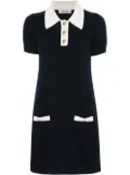 Miu Miu fine-knit cashmere dress - Blue