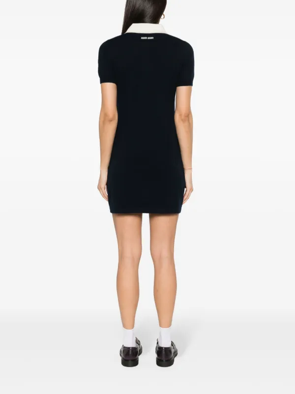 Miu Miu fine-knit Cashmere Dress | Blue | FARFETCH