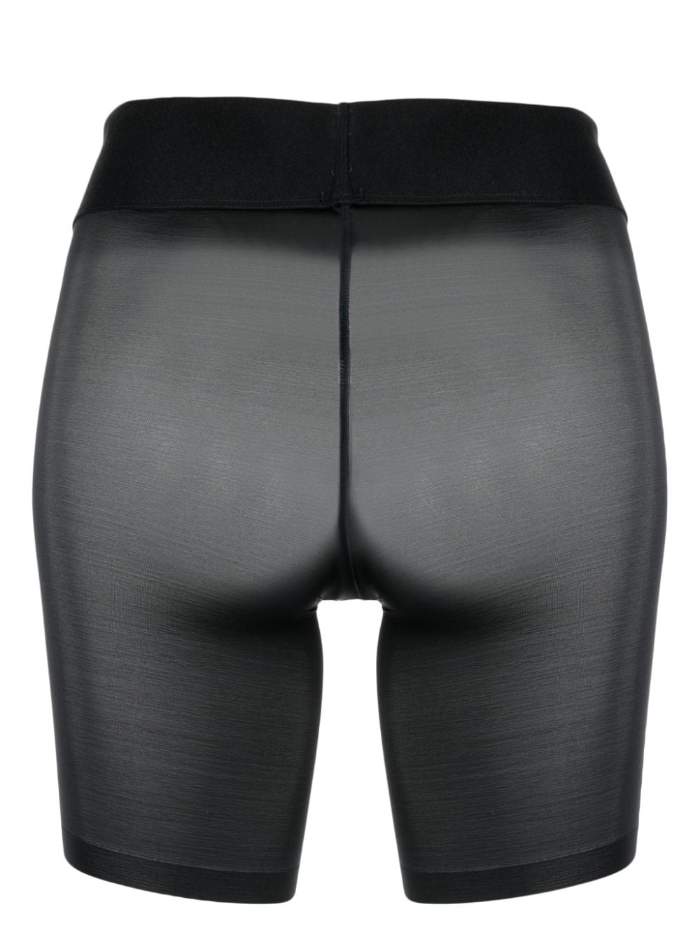 Shop Wolford Touch Control Sheer Shorts In Black