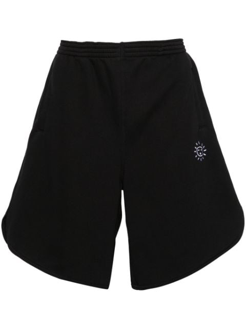 Société Anonyme logo embroidered knee-length shorts