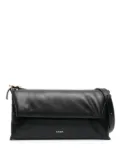 Jil Sander padded leather shoulder bag - Black