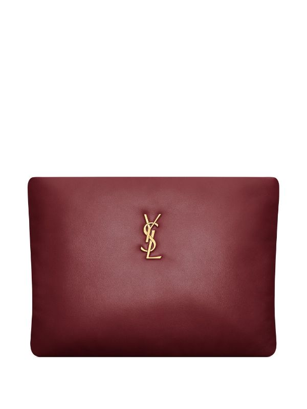 Saint Laurent Large Calypso Lambskin Clutch Bag Farfetch