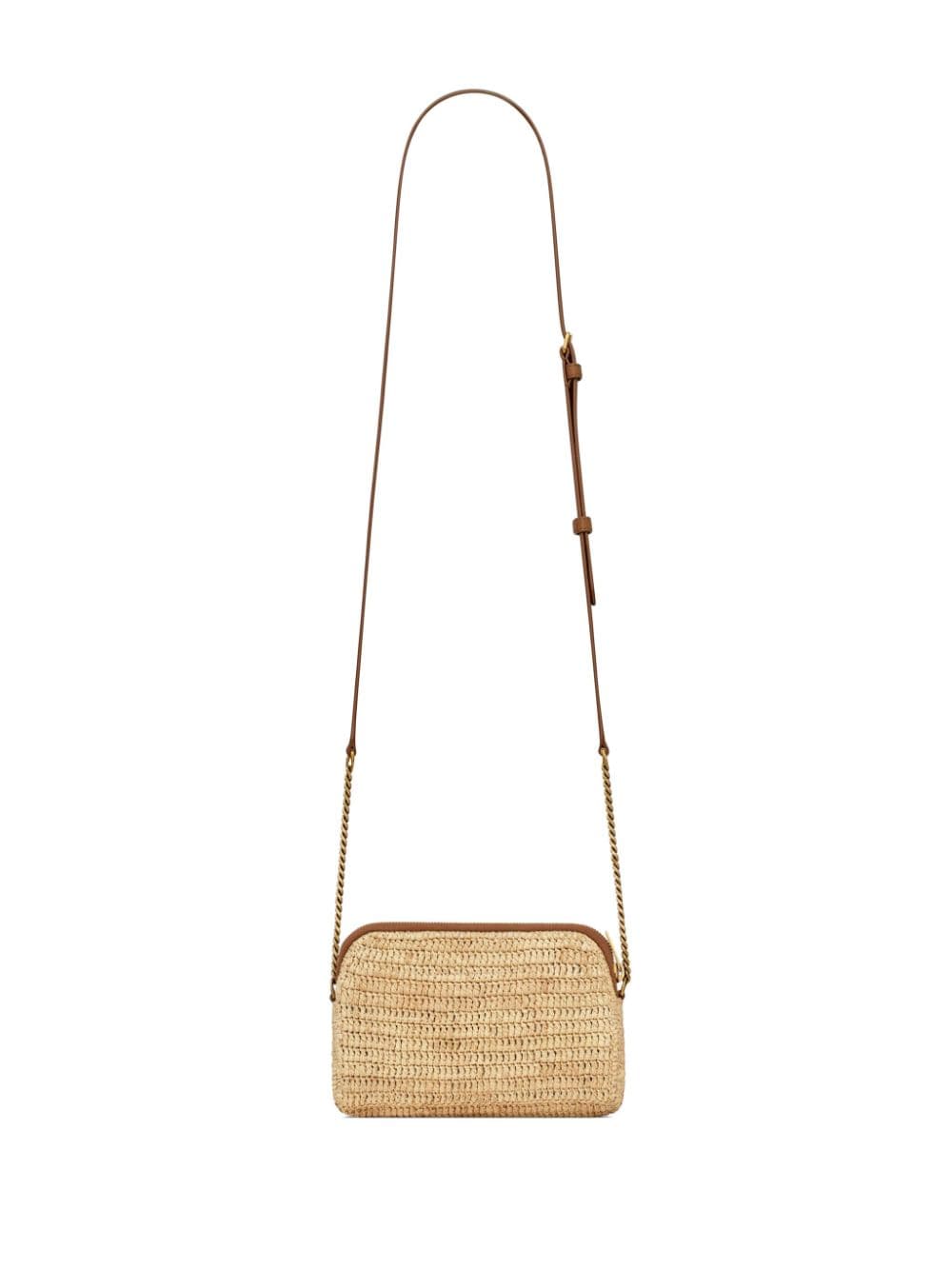 Saint Laurent Gaby Raffia Crossbody Bag - Farfetch