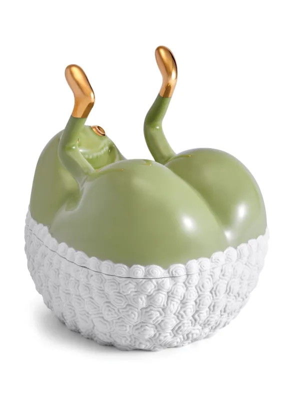 置物 Postmodern design object L'Objet Haas Butts Up Porcelain Box | Green | FARFETCH