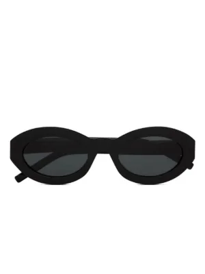 Ambush Eyewear オーバルフレーム サングラス | ブラック | FARFETCH JP