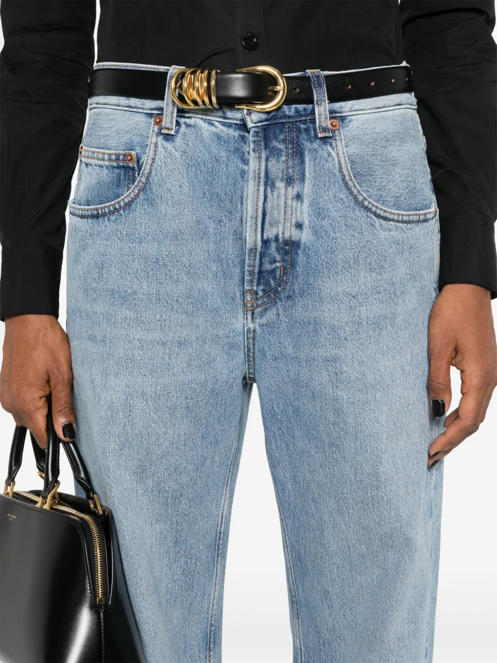 Saint Laurent Straight jeans Blauw