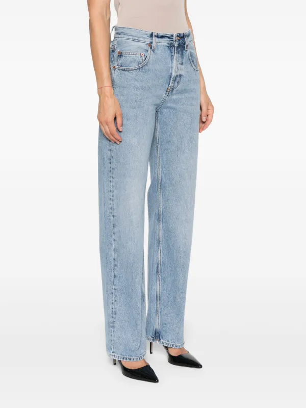 VIP【送料関税込】Saint Laurent STRAIGHT COTTON JEANS Saint Laurent straight-leg Jeans | Black | FARFETCH