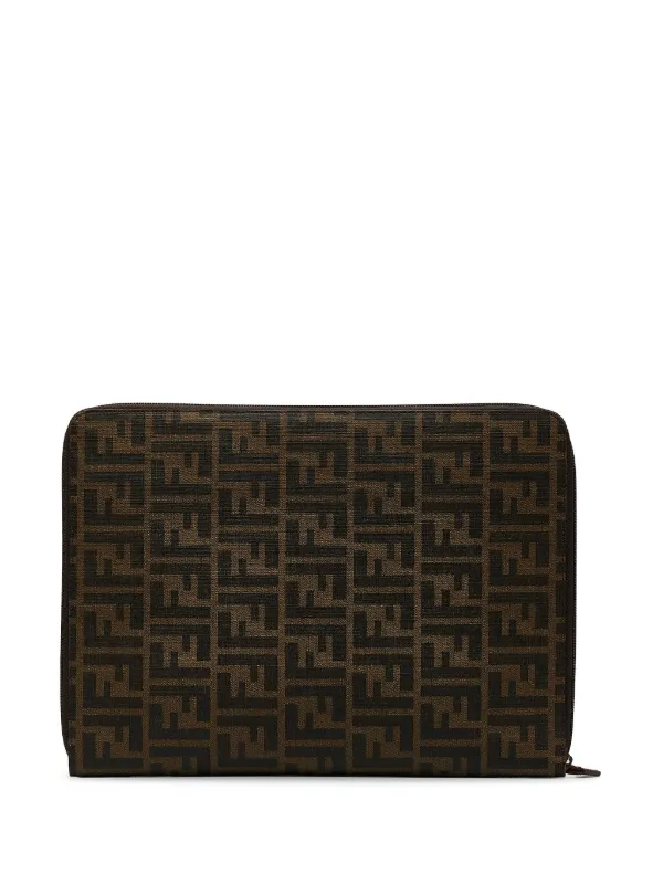 Fendi cheap zucca clutch