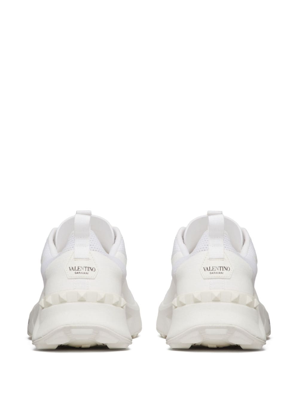 Shop Valentino True Act Panelled Sneakers In White