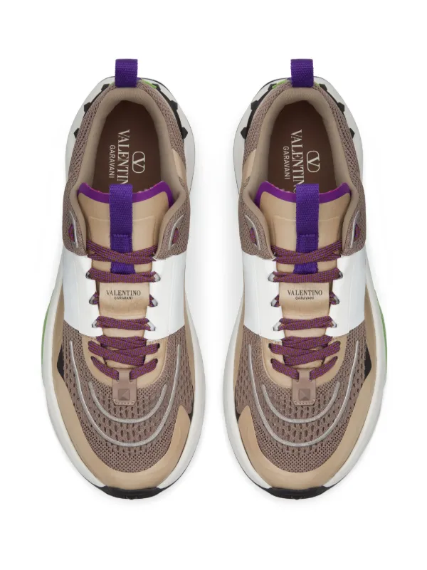Valentino Garavani True Act Panelled Sneakers Neutrals FARFETCH CA
