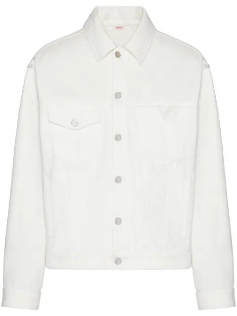 Valentino Garavani Jeansjacke mit Logo-Schild