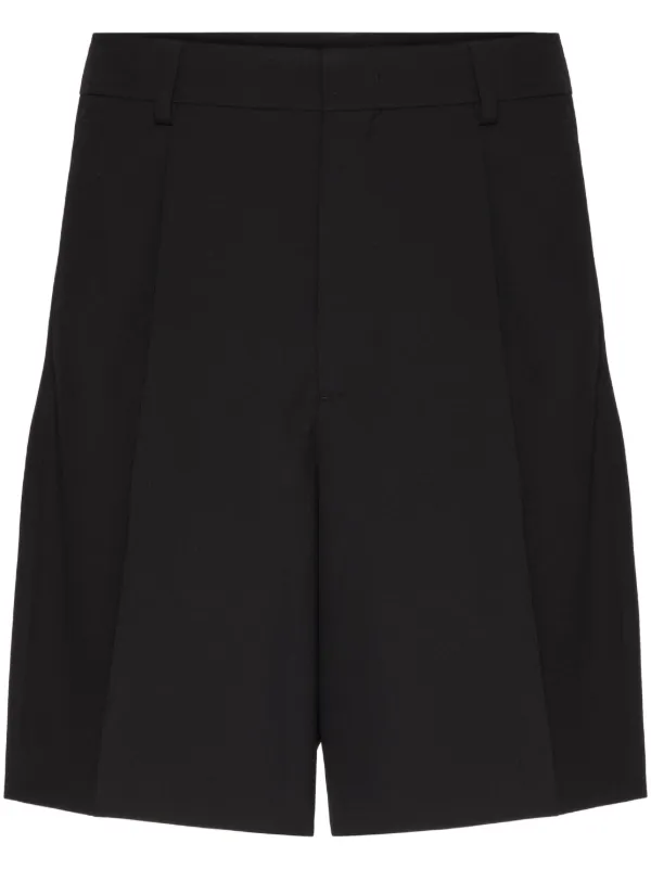 ショートパンツ Valentino Black wool bermuda shorts 22521994_52592483_600.jpg