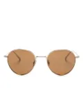 TOTEME logo-engraved round-frame sunglasses - Gold