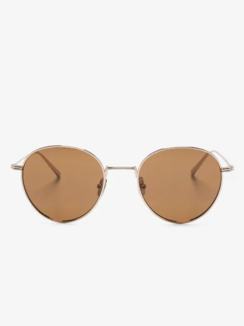 TOTEME logo-engraved round-frame sunglasses