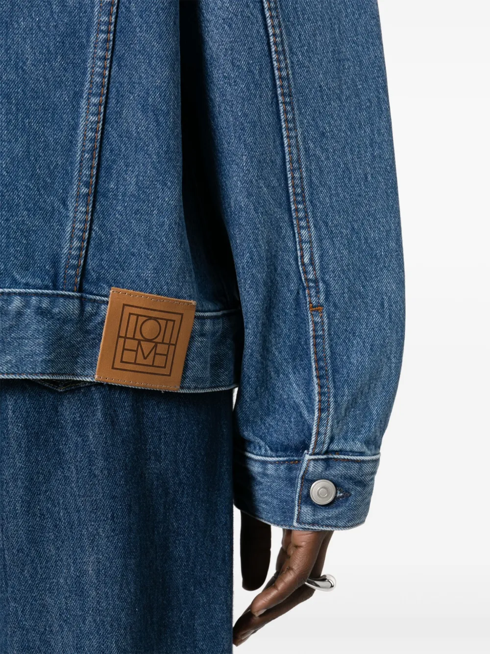 Shop Totême Classic Denim Jacket In Blue