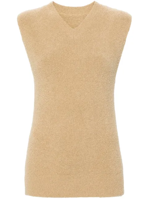TOTEME V-neck terry-cloth vest