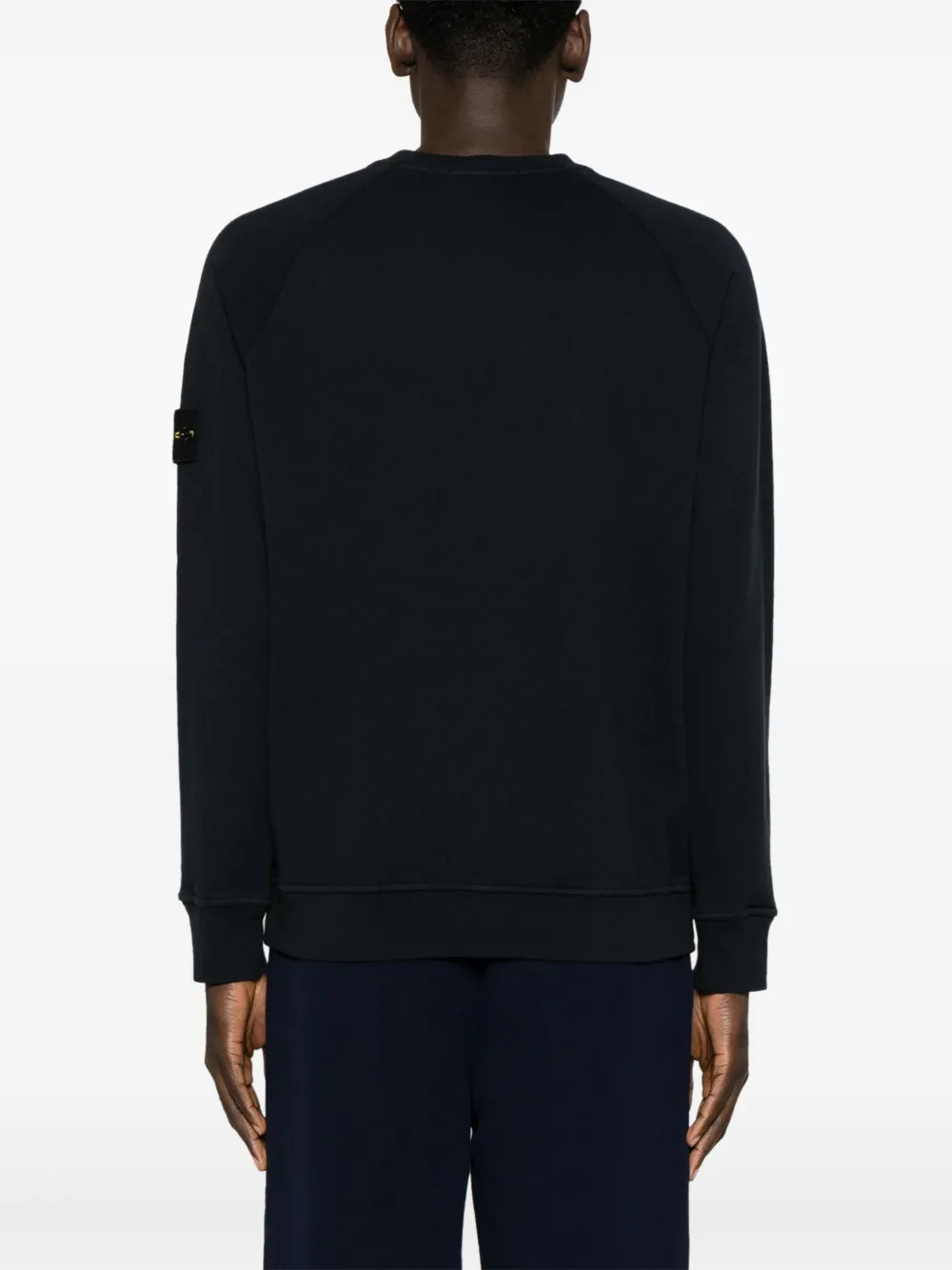 Stone Island Sweater met Compass-logopatch Blauw