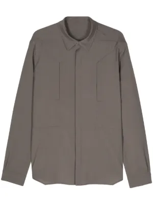 Rick Owens Work Shirt | Brown | FARFETCH
