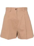 PINKO tailored linen-blend shorts - Brown