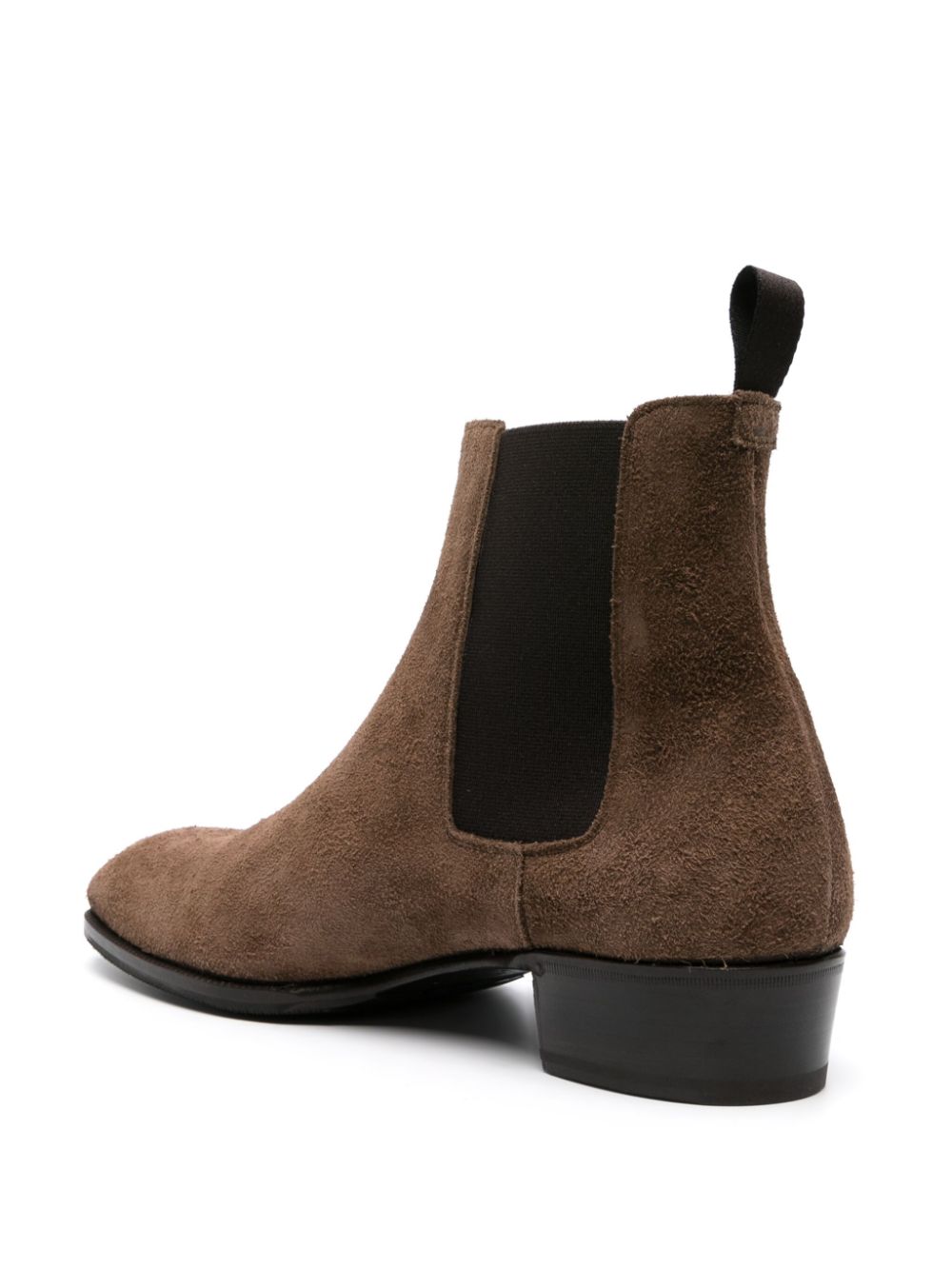 Shop Lidfort 40mm Suede Chelsea Boots In Brown