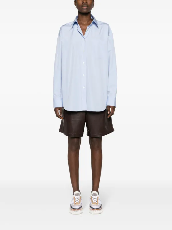 Stella McCartney ポインテッドカラー シャツ | ブルー | FARFETCH JP