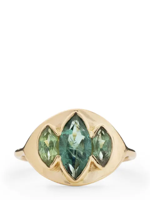 CHRISTINA MAGDOLNA 14kt yellow gold Light tourmaline ring