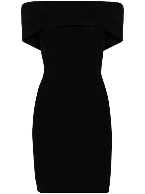PINKO cowl-neck ribbed minidress