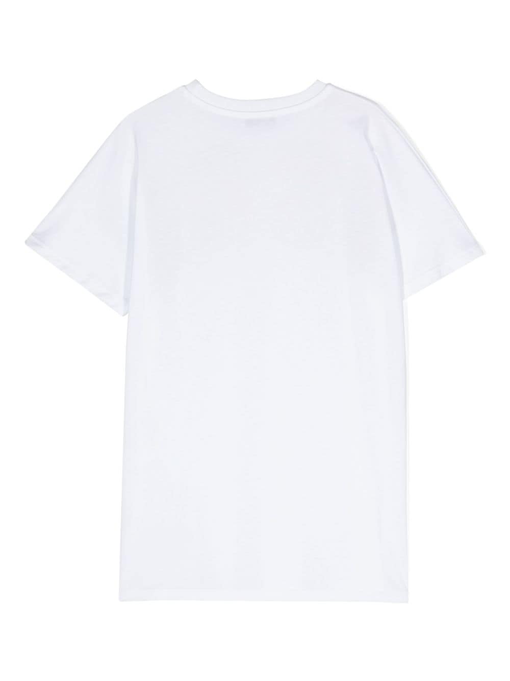 Shop Msgm Logo-print T-shirt In White