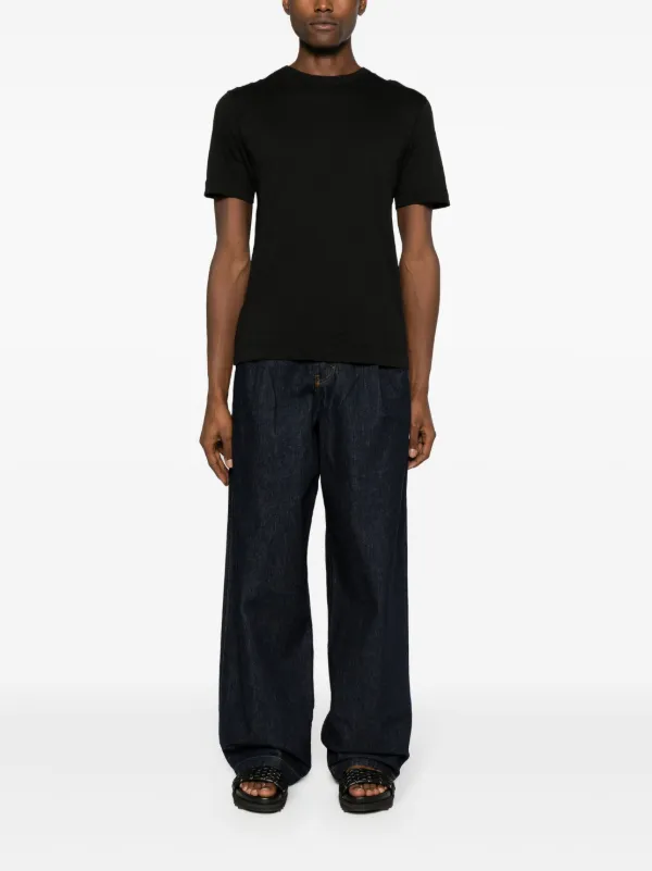DRIES VAN NOTEN クルーネック Tシャツ | ブラック | FARFETCH JP