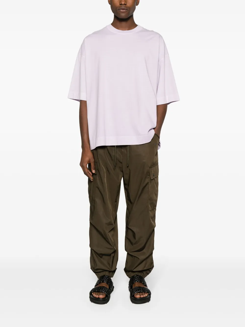 DRIES VAN NOTEN T-shirt met verlaagde schouders - Paars