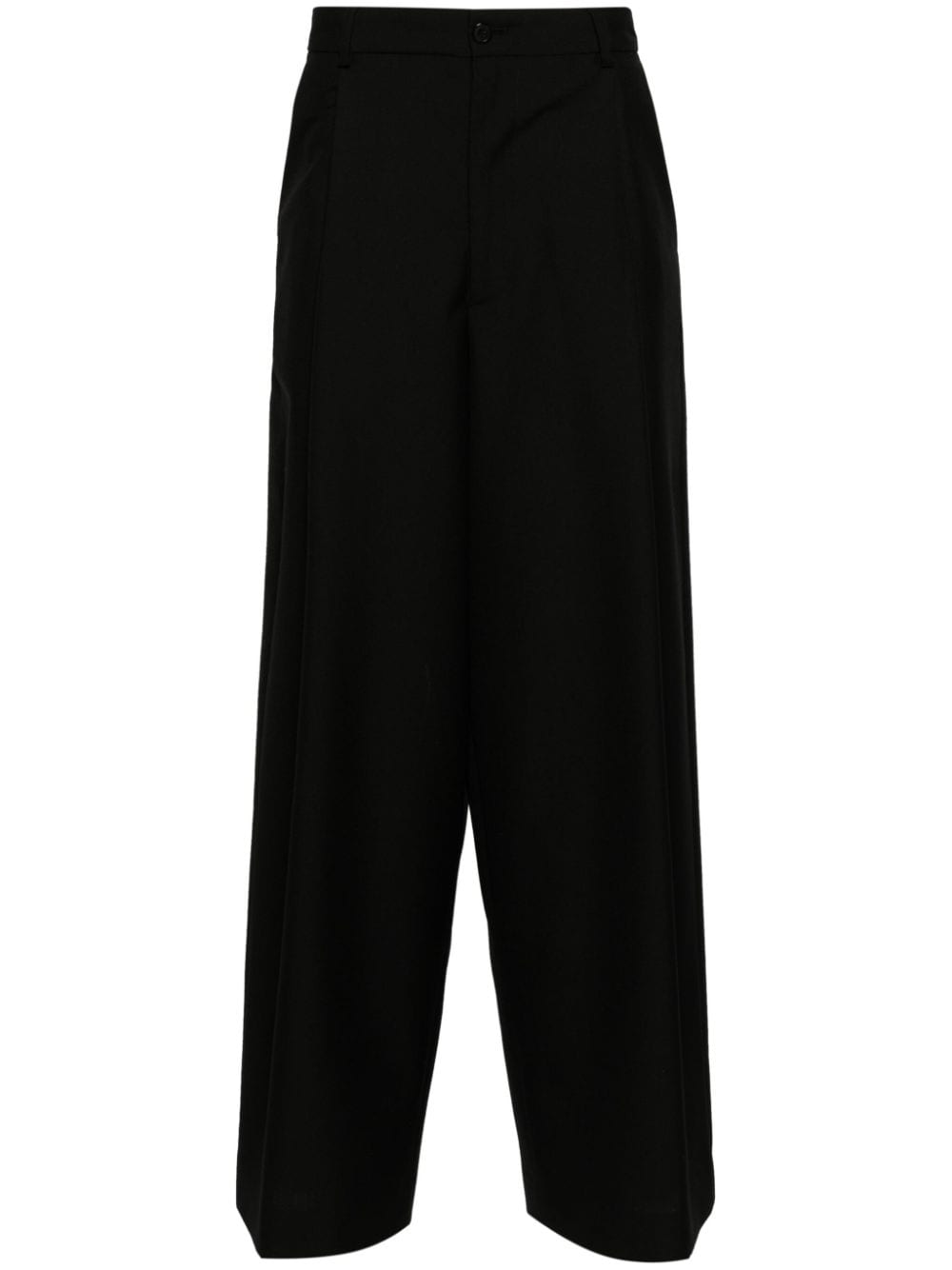 Shop Dries Van Noten Wide-leg Tailored Trousers In Black
