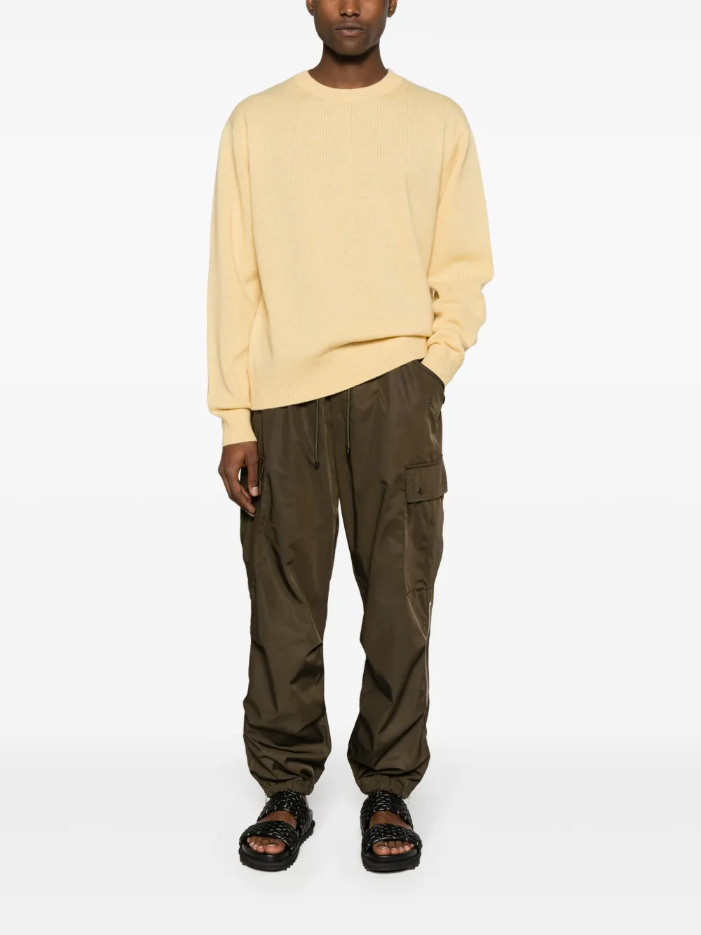 Shop Dries Van Noten Merino Wool Jumper In Yellow