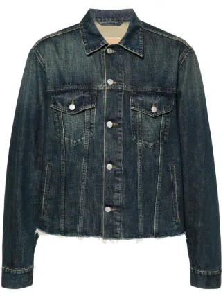 MM6 Maison Margiela フレイドヘム デニムジャケット | ブルー 
