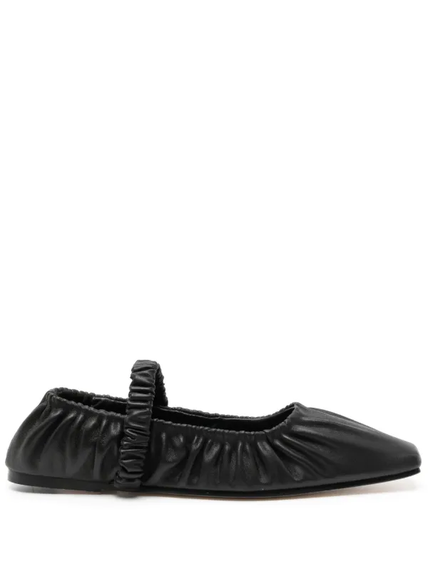 Studio Amelia Zadie Flat Ballerina Shoes Black FARFETCH IN