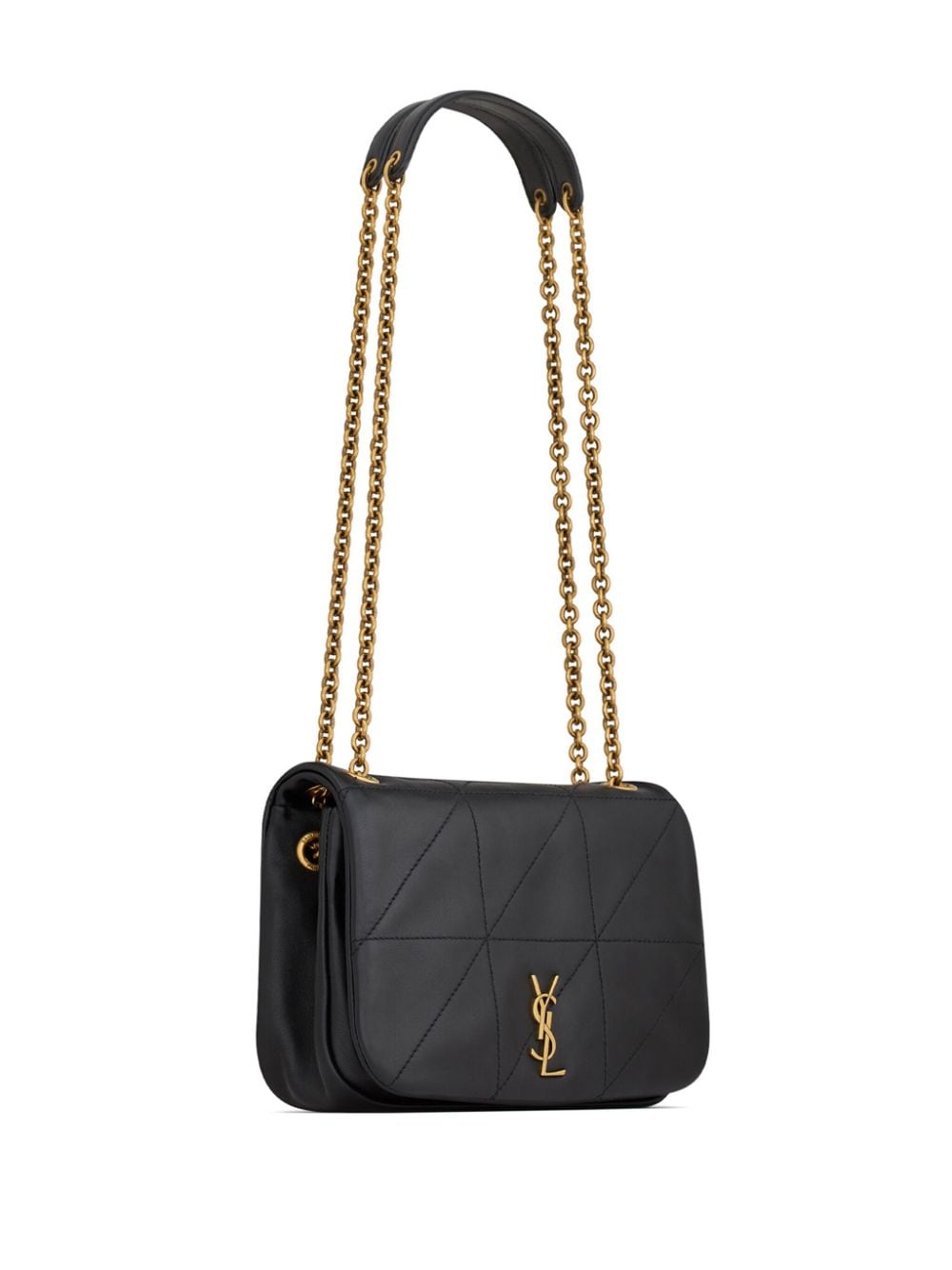 Shop Saint Laurent Mini Jamie 4.3 Leather Crossbody Bag In Nero