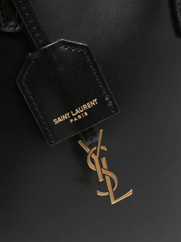 Saint Laurent Shopping レザーバッグ ミニ | ブラック