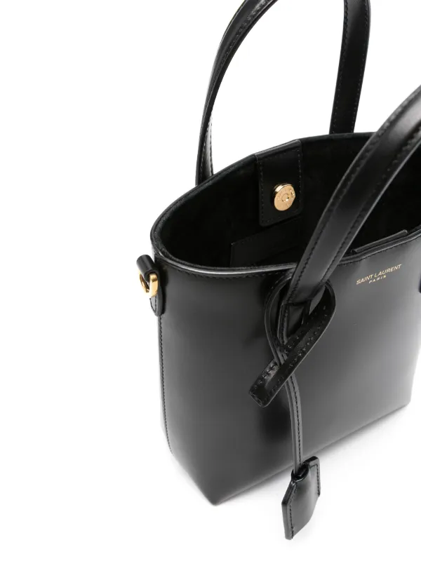 Saint Laurent Mini Shopping Leather Tote Bag Black FARFETCH AU