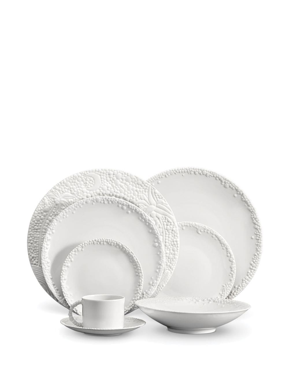 Shop L'objet X Haas Brothers Mojave Saucer Plate In White