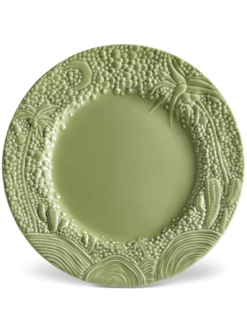 L'objet X Haas Brothers Mojave Desert Charger Plate In Green