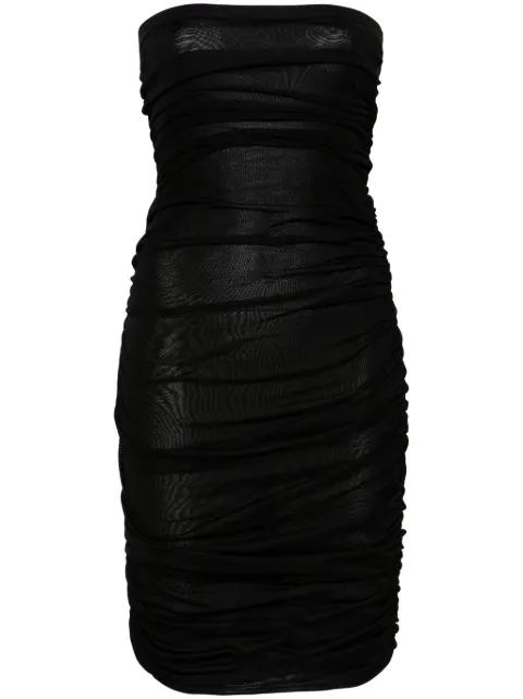 Saint Laurent ruched mini dress