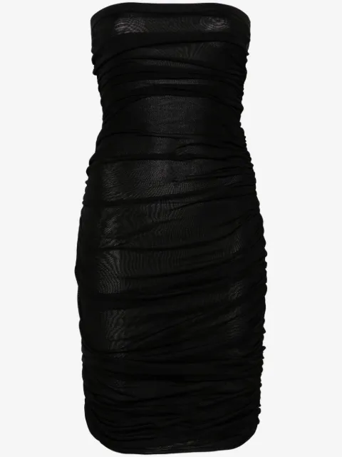 Saint Laurent ruched mini dress