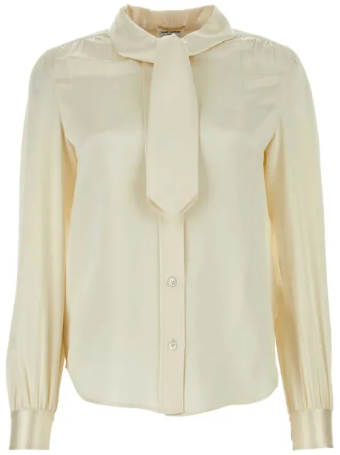 Saint Laurent blouse à col lavallière