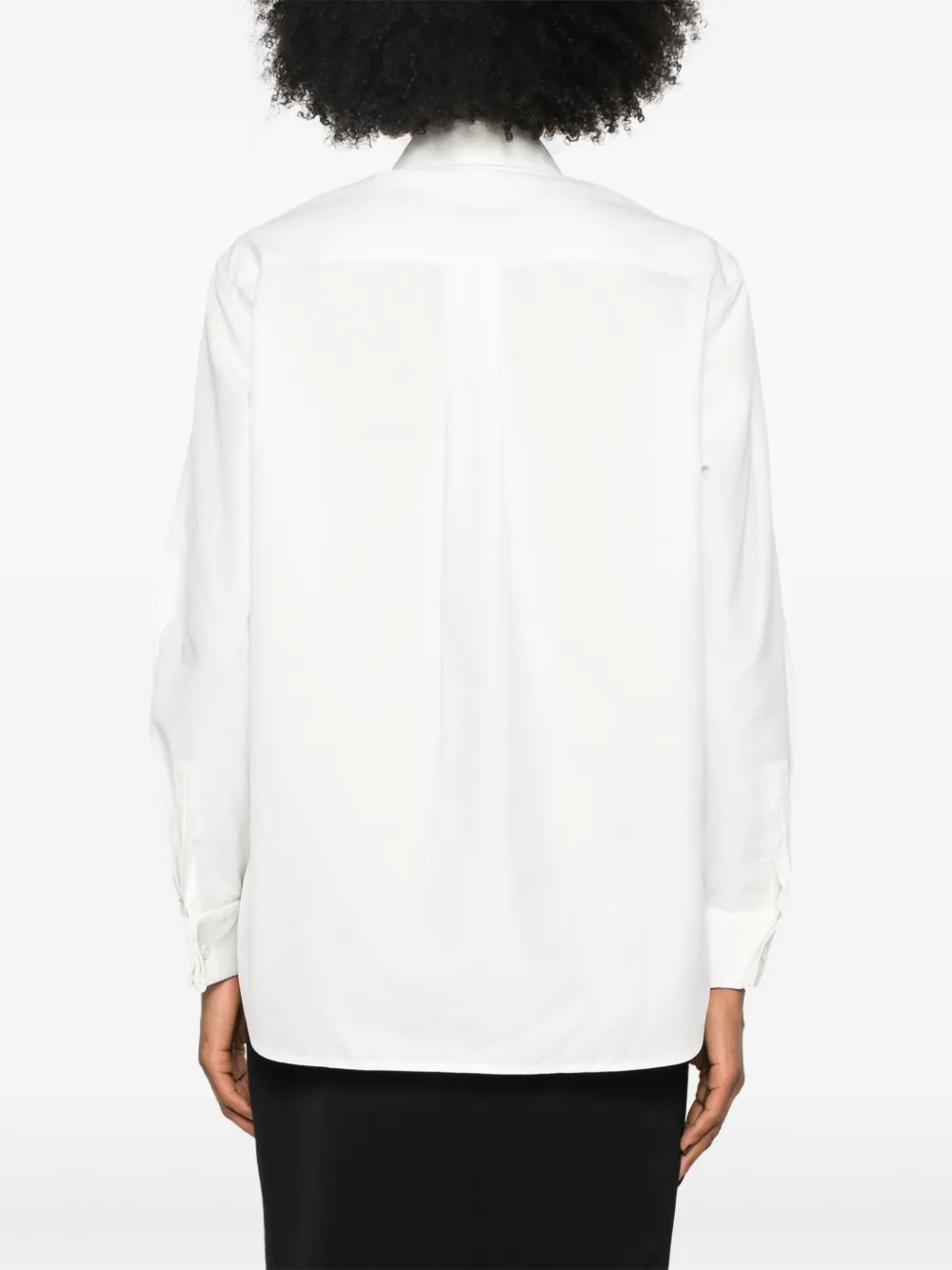 Saint Laurent Katoenen overhemd met lange mouwen Wit