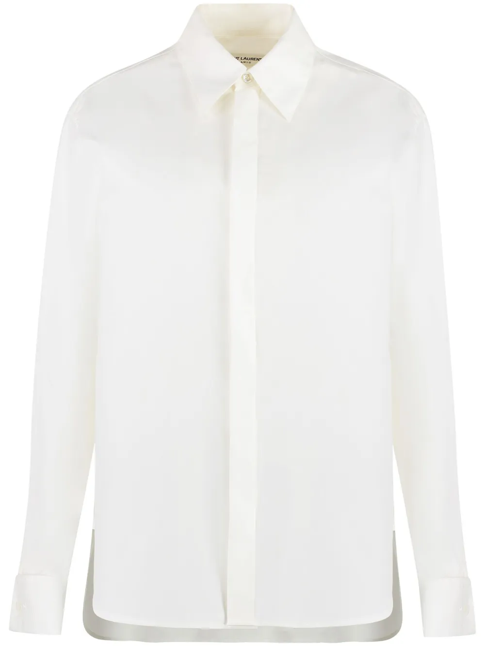 Saint Laurent long-sleeve cotton shirt | White | Image 1