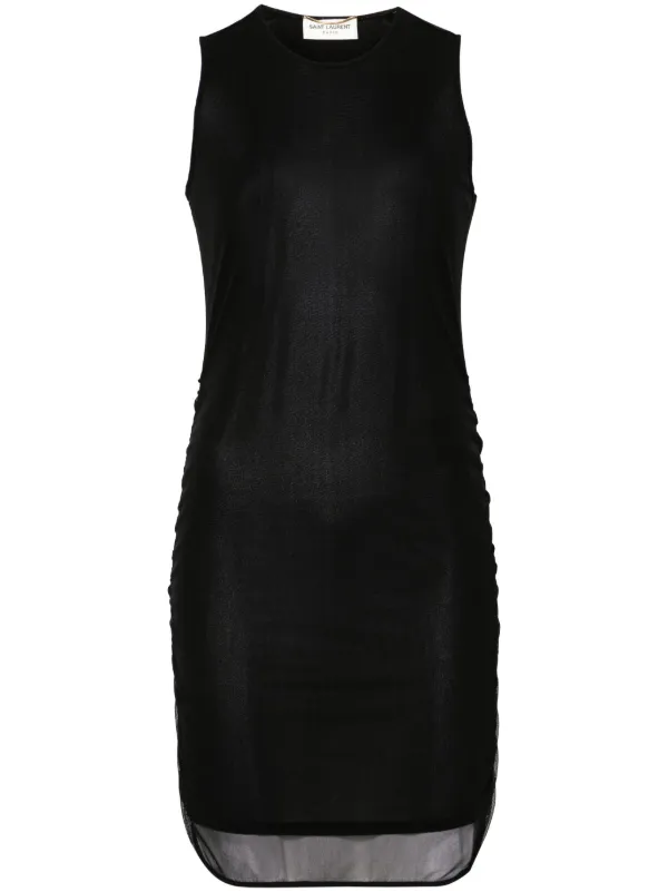 ワンピース Saint Laurent Ruched Mini Dress 22522729_54573275_600.jpg