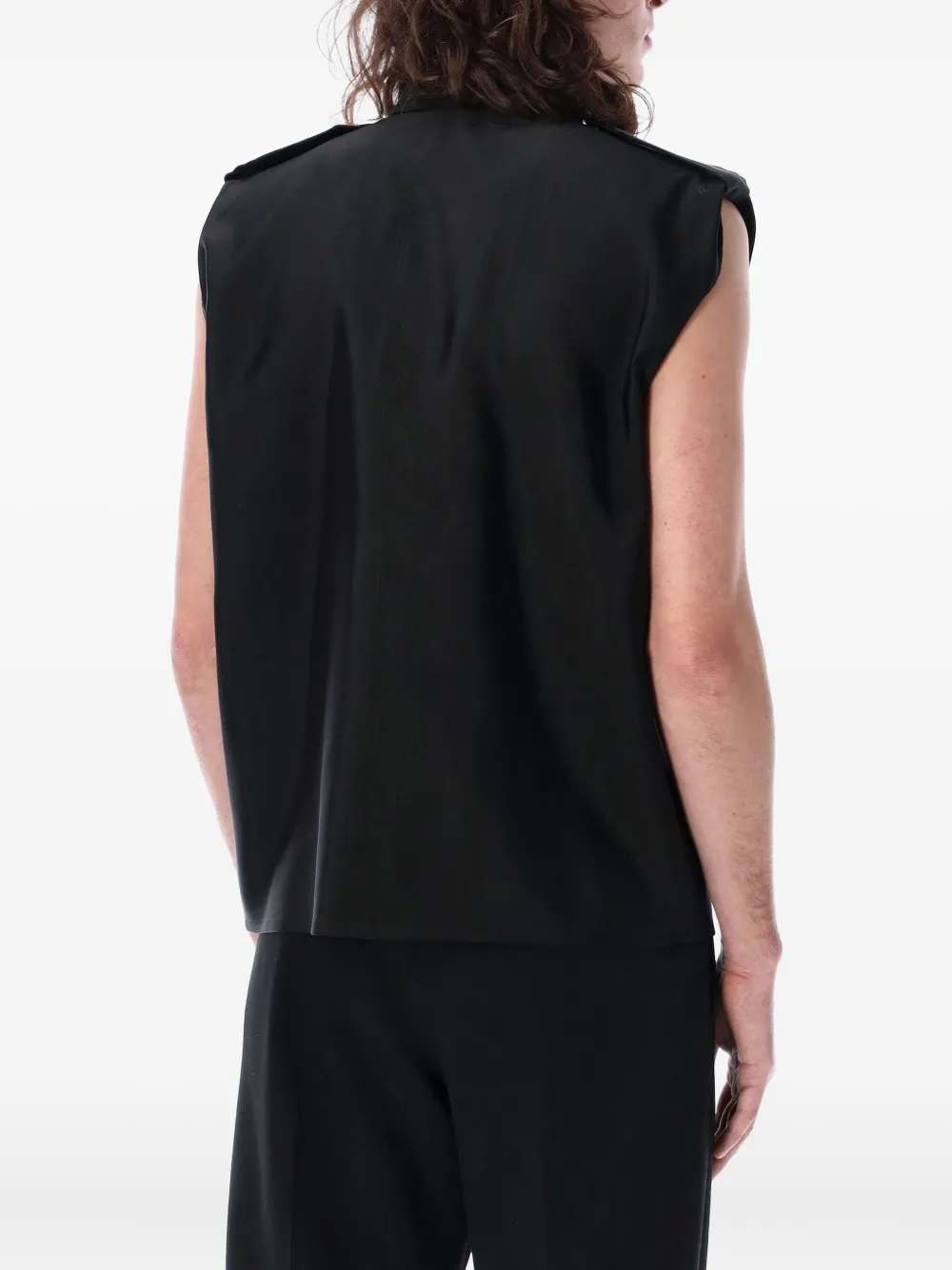 Saint Laurent classic-collar sleeveless shirt | Image 2